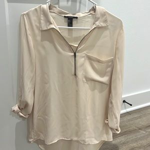 3/4 sleeve ivory top